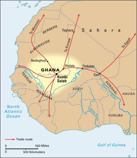 Ghana Empire around 1050