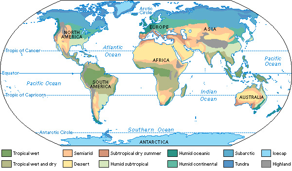 Climates of the world