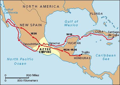 Cortés's expeditions 1519-1535