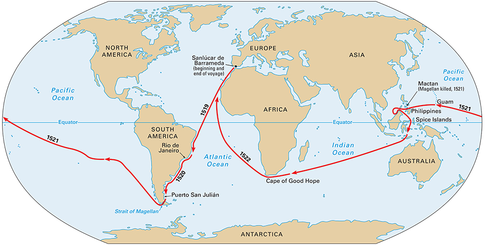 Magellan's voyage: 1519-1522