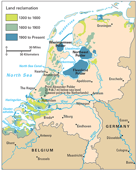 Netherlands land reclamation