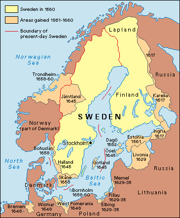 Sweden: Wars in the late 1500's