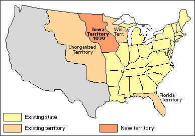 U.S. states and territories under Van Buren