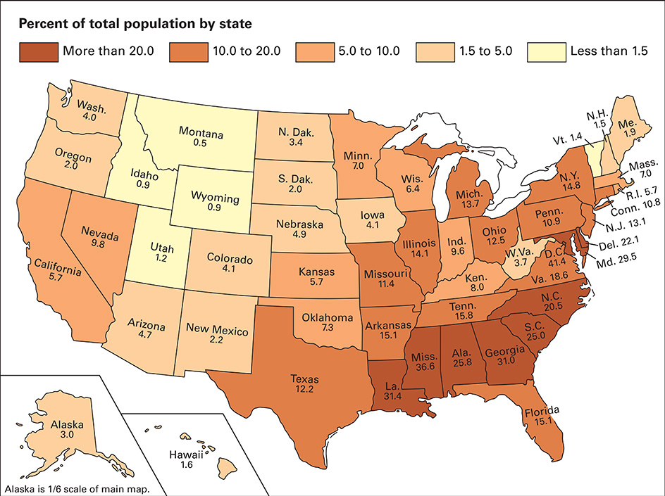 Where African Americans live