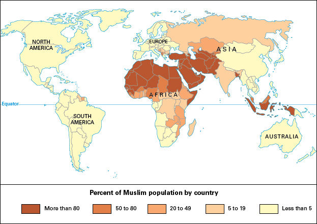 Where Muslims live