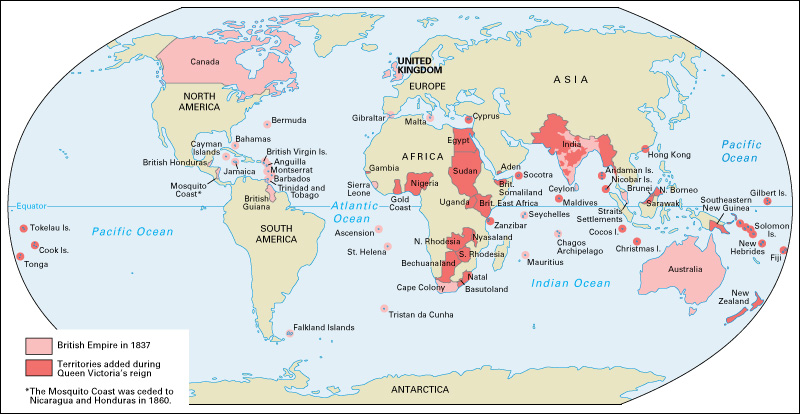 British Empire under Queen Victoria