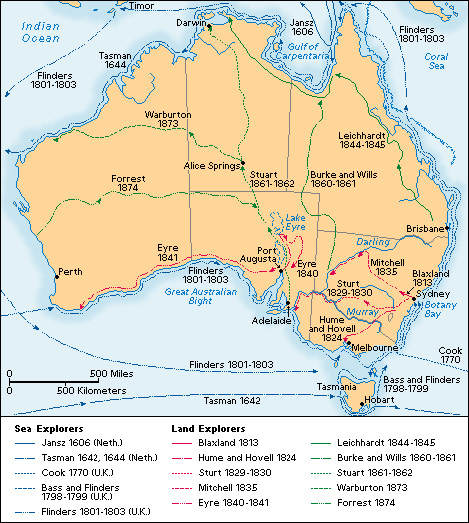 Australia exploration and discovery