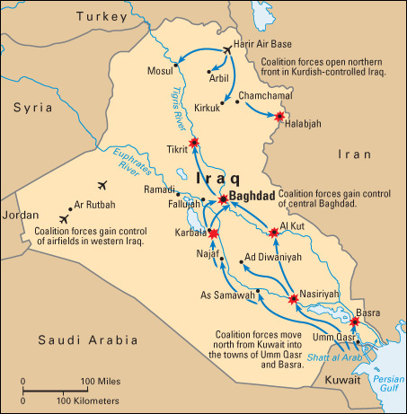 Iraq War: Invasion by coalition forces