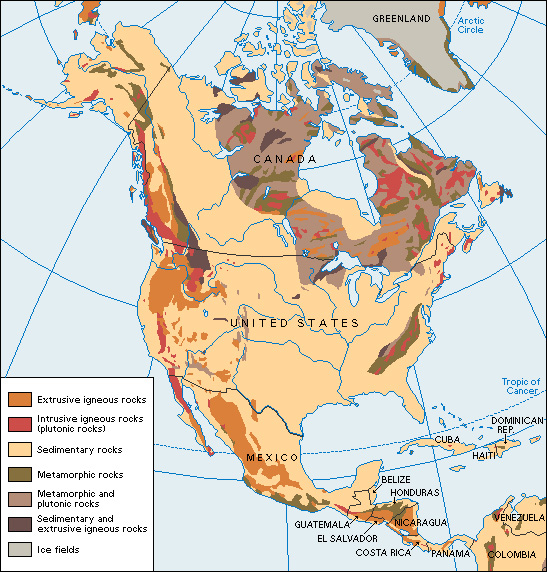 Rocks of North America