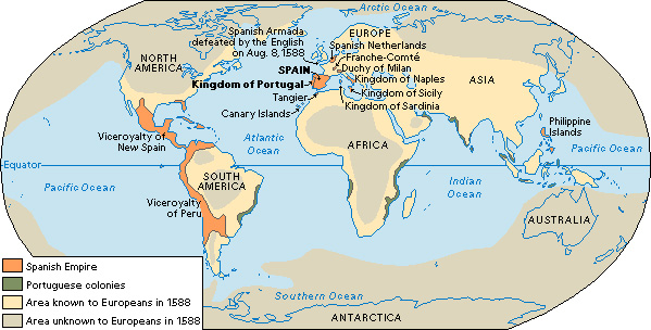 Spanish Empire in 1588