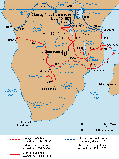 Exploration of Africa by Stanley and Livingstone