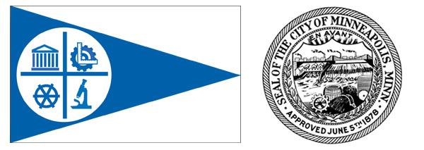 Minneapolis flag and seal