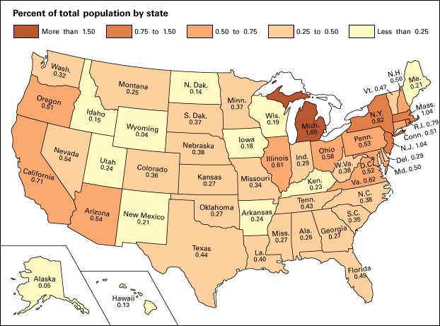 Where Arab Americans live