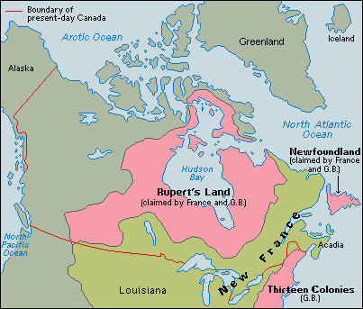 Canada during early 1700's