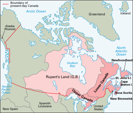 Colonies of Upper and Lower Canada