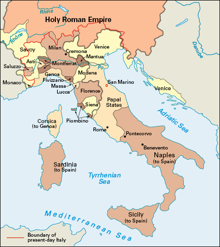 Italy about 1500