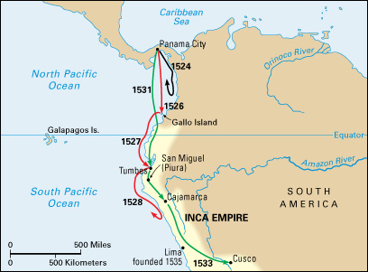 Francisco Pizarro's expeditions