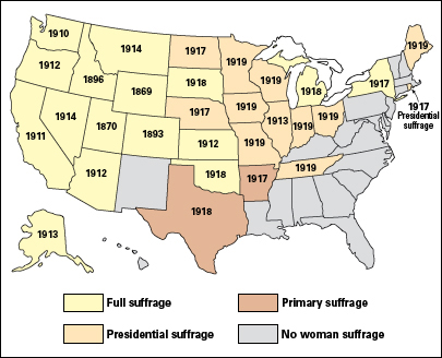 Woman suffrage in the United States