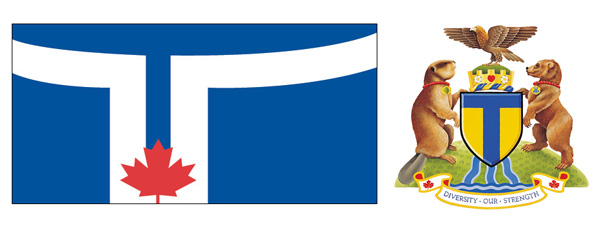 Toronto flag and coat of arms