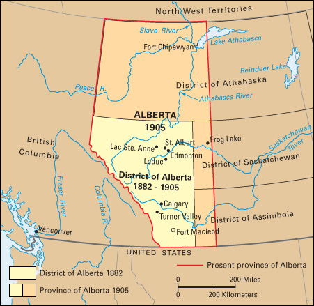 Historical development of Alberta