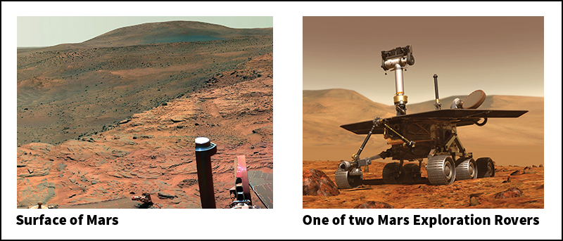 Mars Exploration Rover and photograph