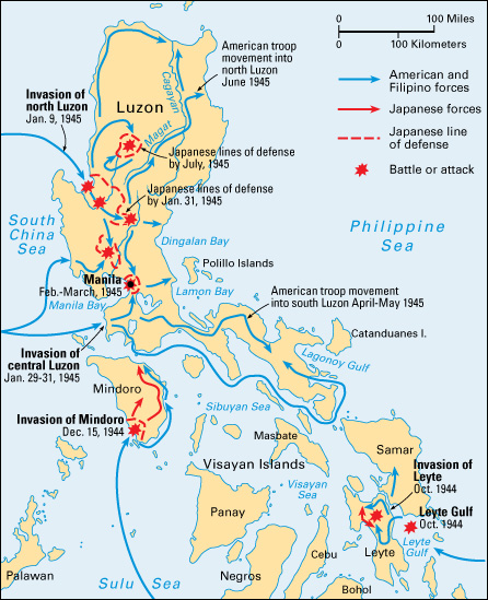 Philippines in World War II, 1944-1945