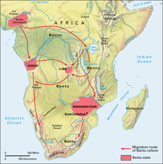 Bantu migration in South Africa