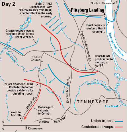 Battle of Shiloh, day two