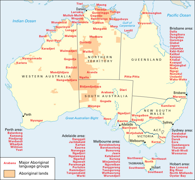 Aboriginal language groups