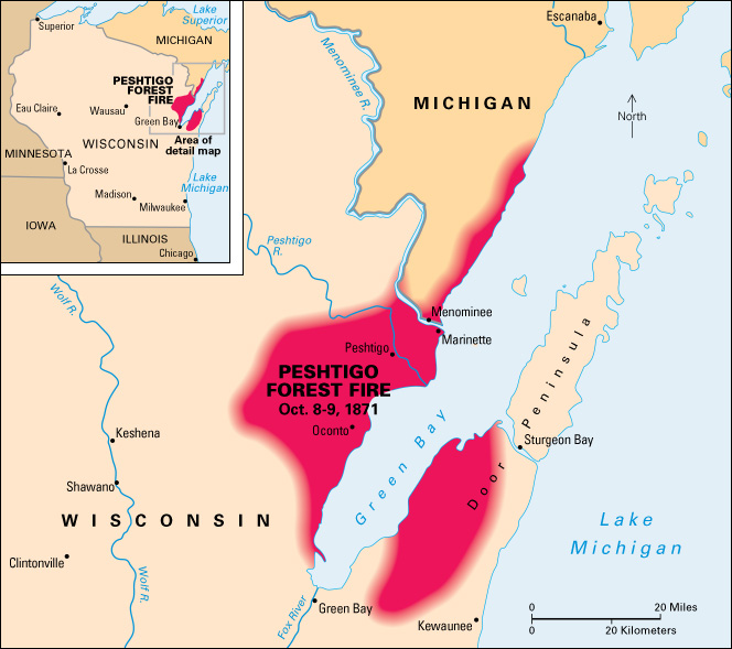 Peshtigo forest fire