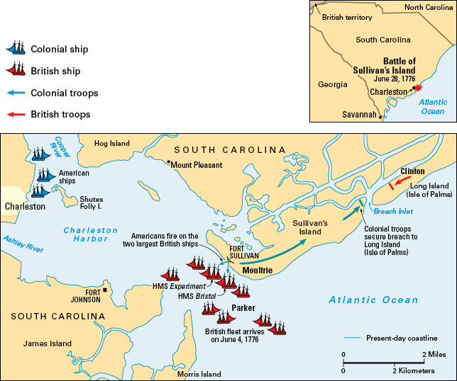 Battle of Sullivan's Island, Charleston Harbor