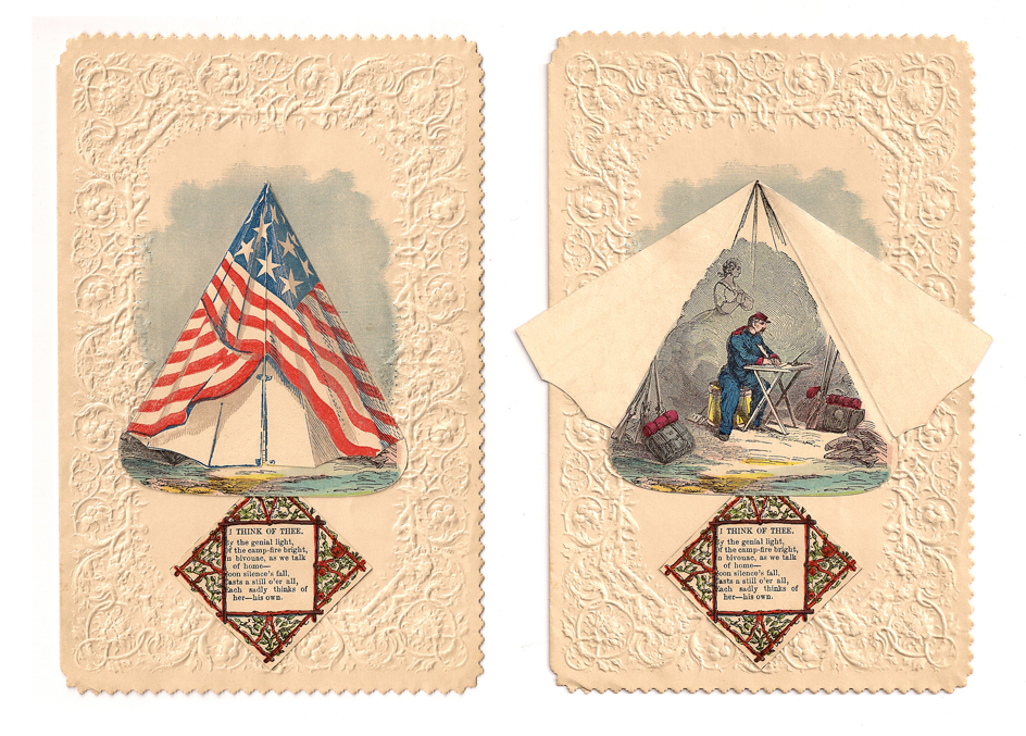 American valentine from the Civil War period