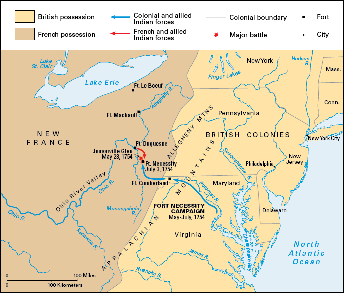 Fort Necessity campaign, French and Indian War