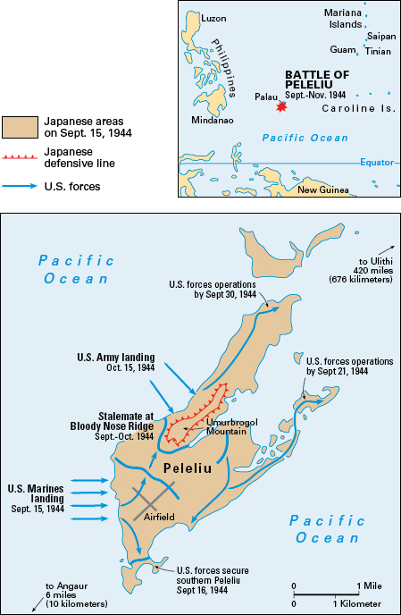 Battle of Peleliu during World War II