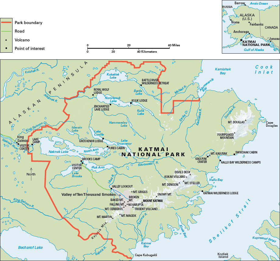 Map of Katmai National Park