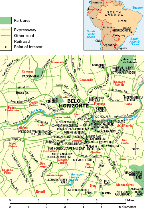 Belo Horizonte, Brazil: City and points of interest