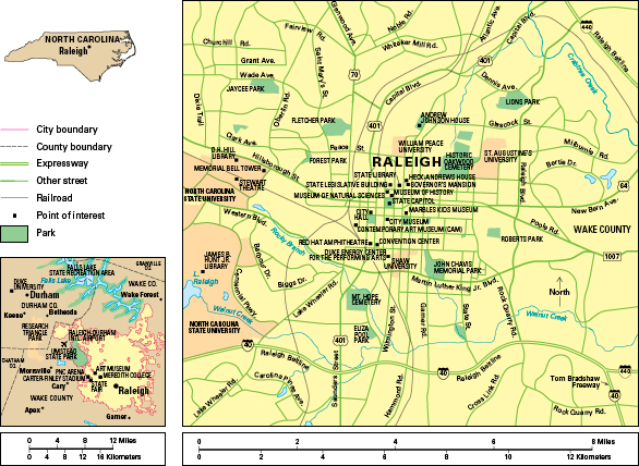 Raleigh, North Carolina: City and points of interest