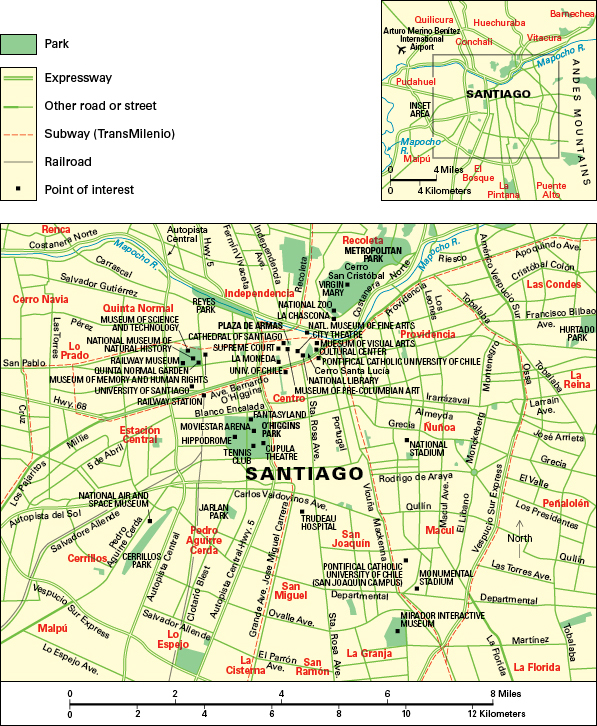 Santiago, Chile: City and points of interest