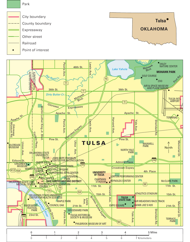 Tulsa, Oklahoma: City and points of interest