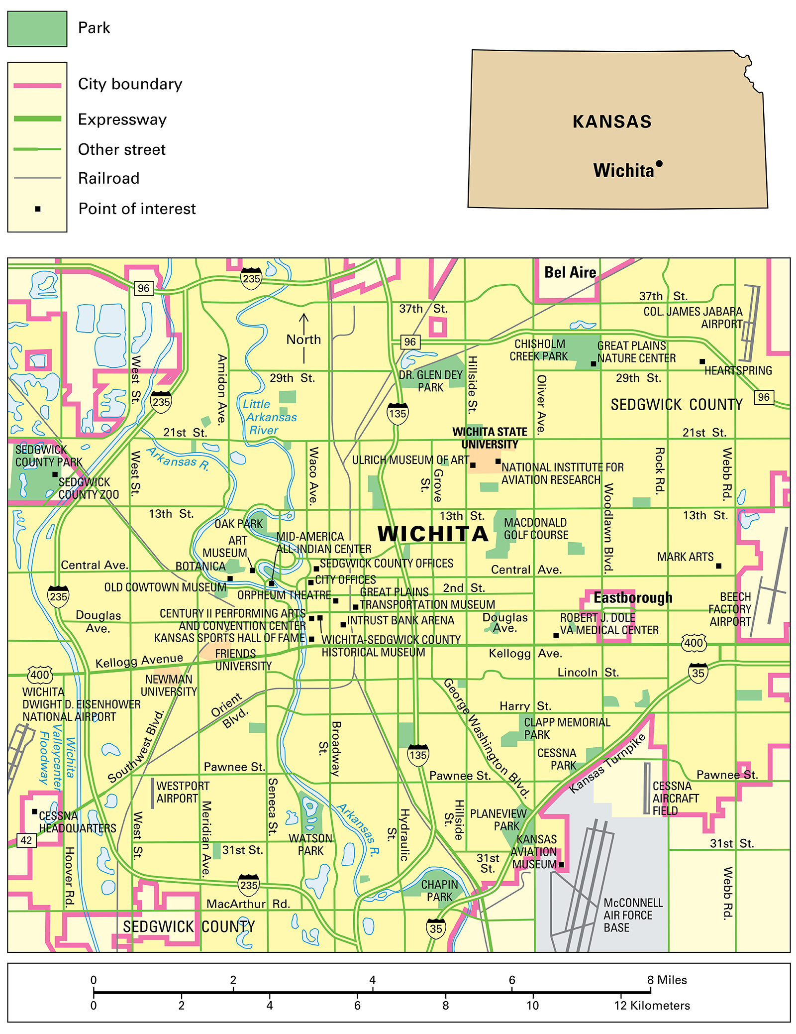 Wichita, Kansas: City and points of interest