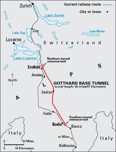 Switzerland's Gotthard Base Tunnel