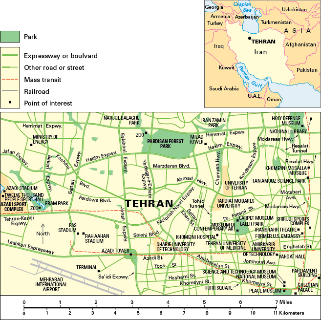 Tehran, Iran: City and points of interest