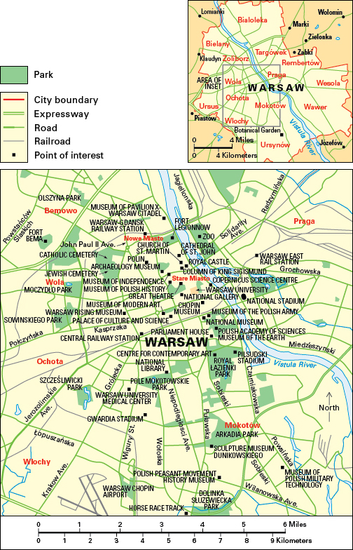 Warsaw, Poland: City and points of interest