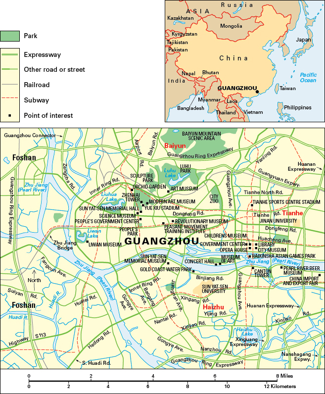 Guangzhou, China: City and points of interest