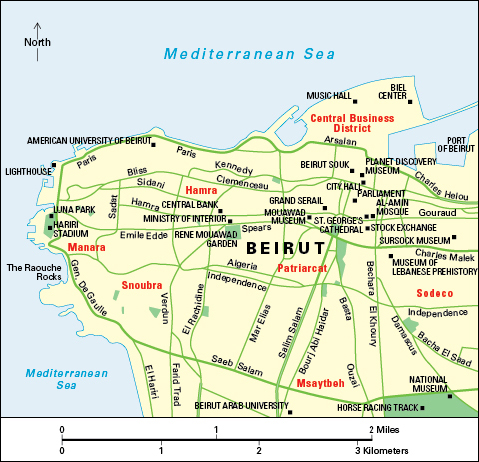 Beirut, Lebanon: City and points of interest