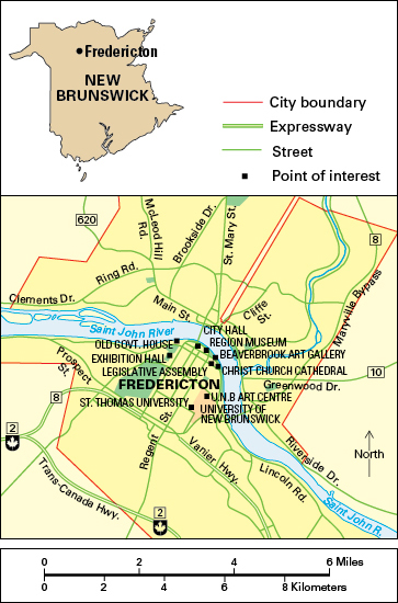 Fredericton, New Brunswick, Canada: City and points of interest