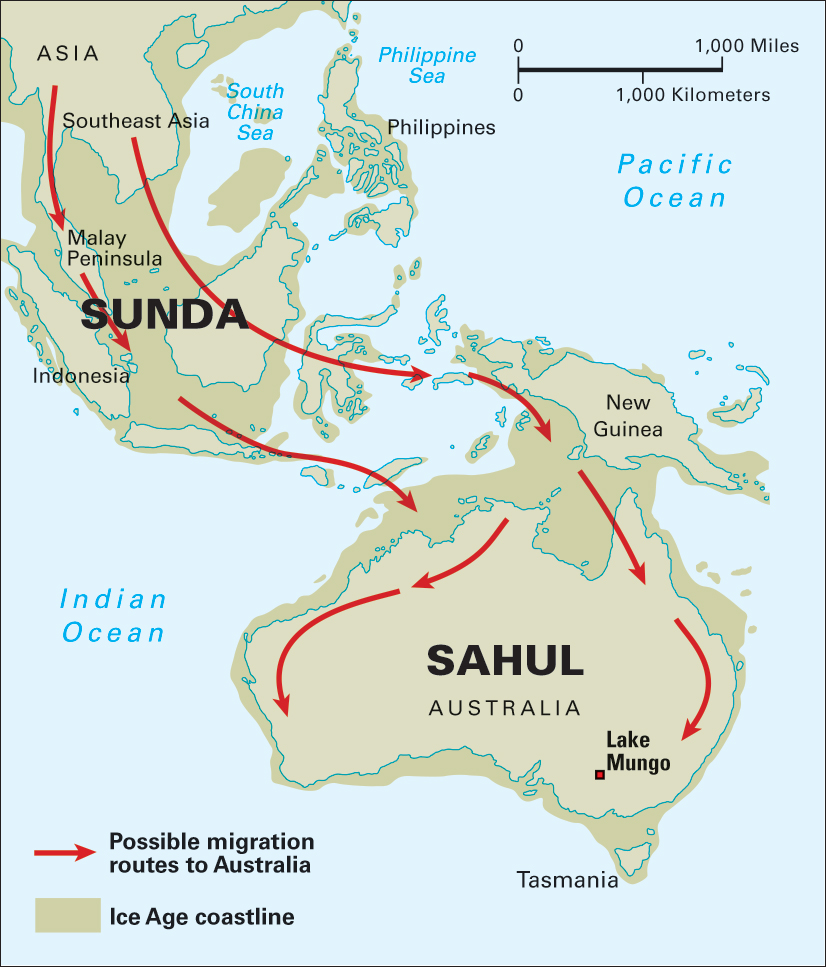 Ice age Australia and Southeast Asia