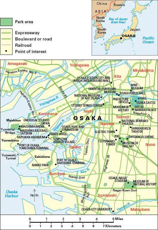 Osaka, Japan: City and points of interest