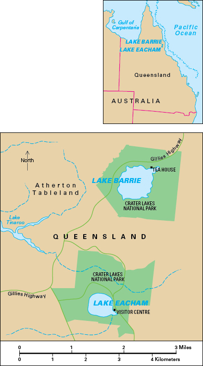 Lake Eacham and Lake Barrine