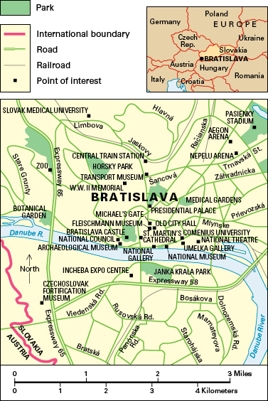 Bratislava, Slovakia: City and points of interest